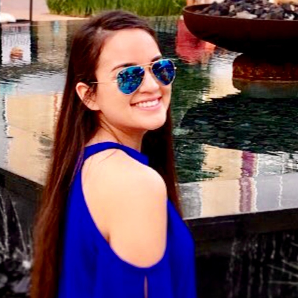 RayBan’s Blue Polarized Sunglasses.